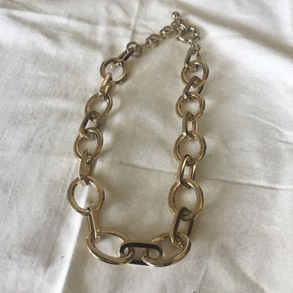 $12 ea or 3/$25. Bold Goldtone Link Necklace - Picture 4 of 7